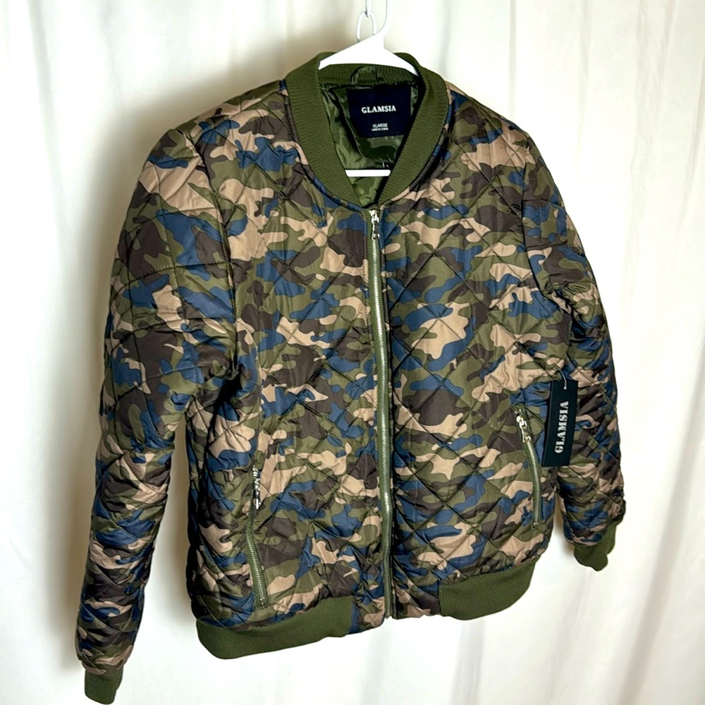 NWT Glamsia Camo Coat